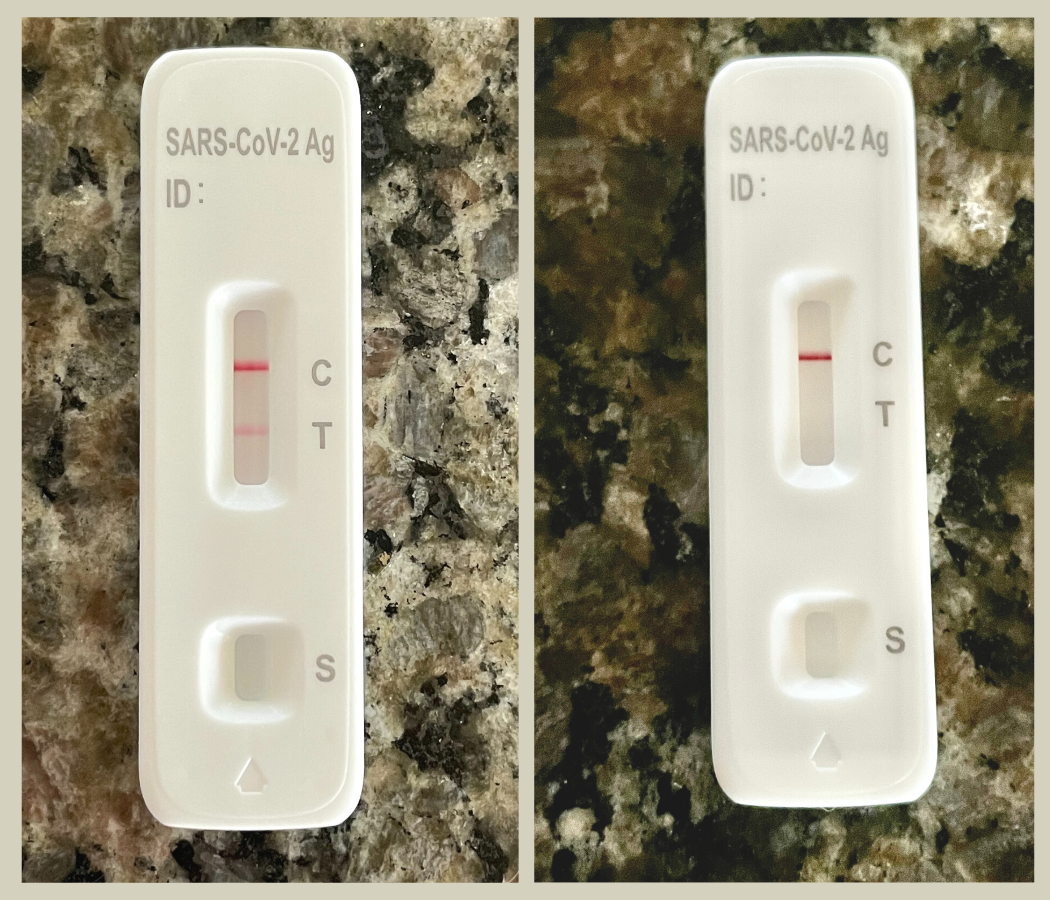 COVID at home: test kit results